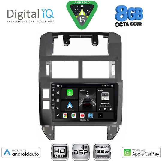 Digital IQ Car Audio System for Volkswagen Polo 2002-2009 Bluetooth USB WiFi GPS Apple CarPlay Android Auto with 9" Touch Screen
