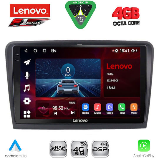 Lenovo Car Audio System for Skoda Superb 2008-2015 Bluetooth USB WiFi GPS Apple CarPlay Android Auto with 10" Touch Screen