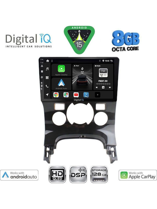 Digital IQ Car Audio System for Peugeot 3008 2008-2016 with Clima (Bluetooth USB Wi-Fi GPS Apple CarPlay Android Auto) with Touch Screen 9" DIGITAL IQ 7515 CPAA CL
