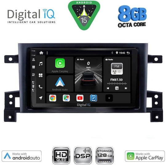 Digital IQ Car Audio System for Suzuki Grand Vitara 2005-2015 (Bluetooth/USB/WiFi/GPS/Apple CarPlay/Android Auto) with 9" Touch Screen