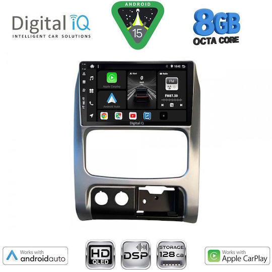 Digital IQ Car Audio System for Jeep Cherokee / Liberty 2002-2007 (Bluetooth/USB/WiFi/GPS/Apple CarPlay/Android Auto) with 9" Touch Screen
