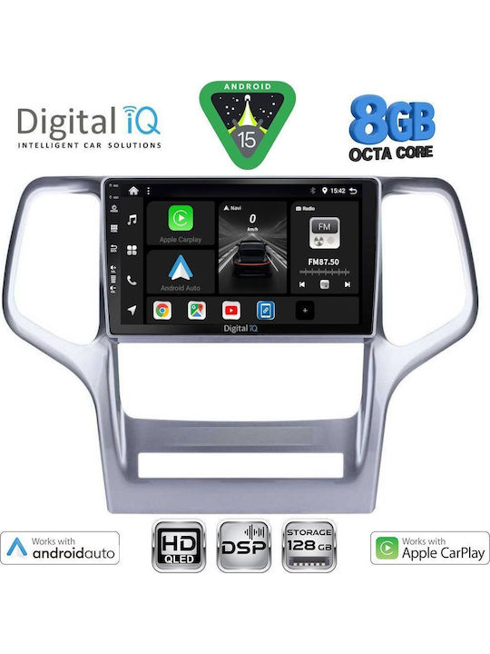 Digital IQ Car Audio System for Jeep Grand Cherokee 2011-2014 (Bluetooth/USB/WiFi/GPS/Apple CarPlay/Android Auto) with 9" Touch Screen