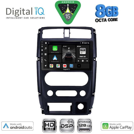 Digital IQ Car Audio System for Suzuki Jimny 2007-2017 Bluetooth USB WiFi GPS Apple CarPlay Android Auto with 9" Touch Screen