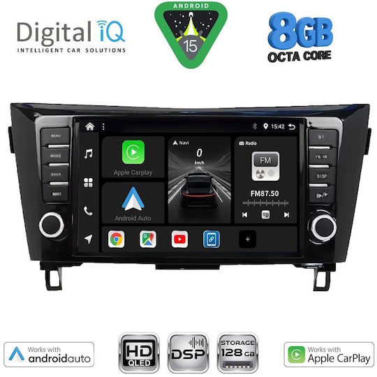 Digital IQ Ηχοσύστημα Αυτοκινήτου για Nissan Qashqai / X-Trail 2014-2021 (Bluetooth/USB/WiFi/GPS/Apple-Carplay/Android-Auto) με Οθόνη Αφής 9"