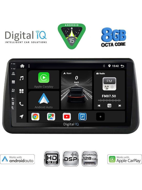 Digital IQ Car Audio System for Opel Meriva 2010-2017 (Bluetooth/USB/WiFi/GPS/Apple CarPlay/Android Auto) with 9" Touch Screen