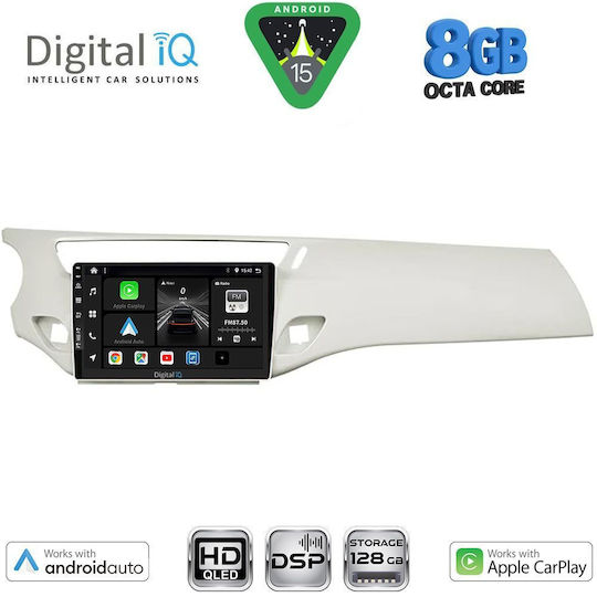 Digital IQ Car Audio System for Citroen C3 / DS3 2009-2016 Bluetooth USB WiFi GPS Apple CarPlay Android Auto with 9" Touch Screen