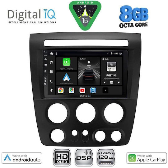 Digital IQ Ηχοσύστημα Αυτοκινήτου Hummer H3 2005-2009 (Bluetooth/USB/WiFi/GPS/Apple-Carplay/Android-Auto) με Οθόνη Αφής 9"