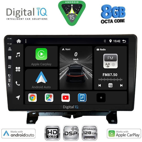 Digital IQ Ηχοσύστημα Αυτοκινήτου για Land Rover Discovery / Range Rover Sport 2004-2009 (Bluetooth/USB/WiFi/GPS/Apple-Carplay/Android-Auto) με Οθόνη Αφής 9"
