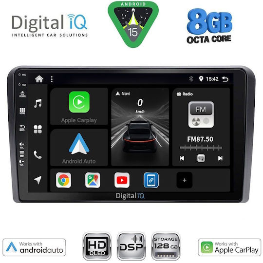 Digital IQ Ηχοσύστημα Αυτοκινήτου για Volkswagen Golf 1998-2003 (Bluetooth/USB/WiFi/GPS/Apple-Carplay/Android-Auto) με Οθόνη Αφής 9"