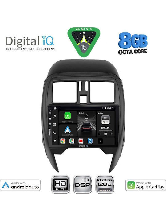 Digital IQ Auto-Audiosystem Für Nissan Micra 2014-2017 Mit Touchscreen 9 Zoll
