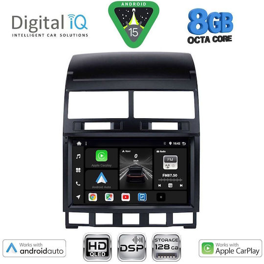 Digital IQ Car Audio System for Volkswagen Touareg 2003-2011 Bluetooth USB WiFi GPS Apple CarPlay Android Auto with 9" Touch Screen