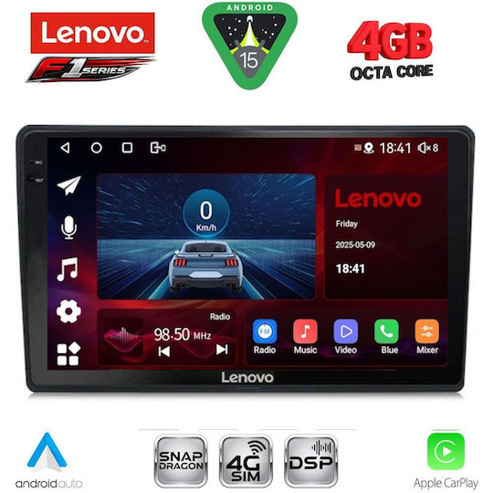 Lenovo Ηχοσύστημα Αυτοκινήτου για Citroen C4 / DS4 2018 (Bluetooth/USB/WiFi/GPS/Apple-Carplay/Android-Auto) με Οθόνη Αφής 10"