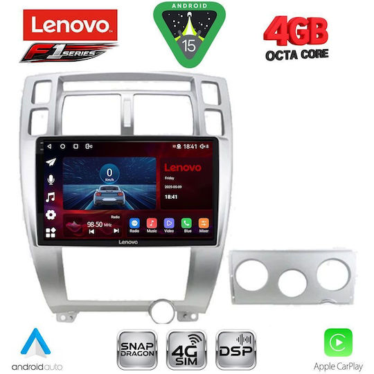 Lenovo Car Audio System for Hyundai Tucson 2004-2010 Bluetooth USB WiFi GPS Apple CarPlay Android Auto with 10" Touch Screen