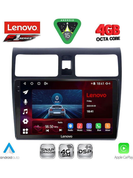 Lenovo Car Audio System for Suzuki Swift 2005-2011 (Bluetooth/USB/WiFi/GPS/Apple CarPlay/Android Auto) with 10" Touch Screen