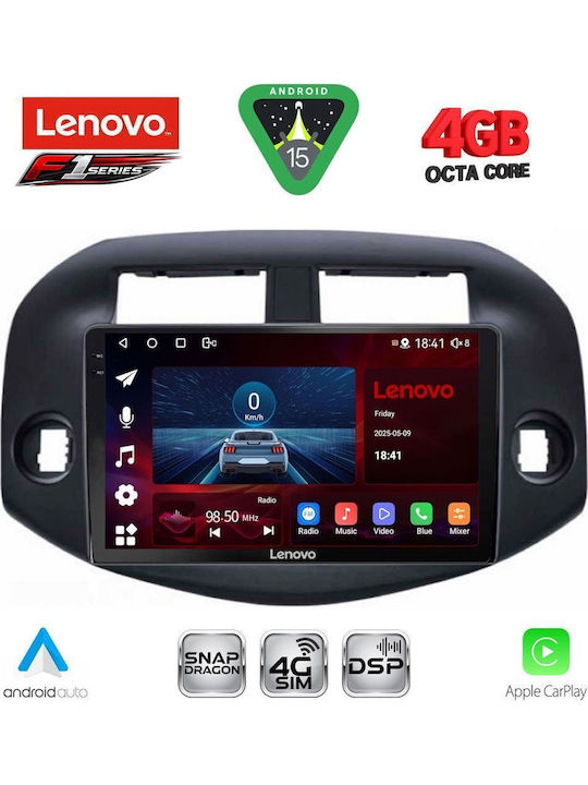 Lenovo Ηχοσύστημα Αυτοκινήτου για Toyota RAV 4 2006-2012 (Bluetooth/USB/WiFi/GPS/Apple-Carplay/Android-Auto) με Οθόνη Αφής 10"