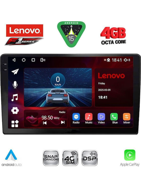 Lenovo Lenovo Auto-Audiosysteme mit 10 Zoll Touchscreen Bluetooth USB WiFi GPS Apple CarPlay Android Auto