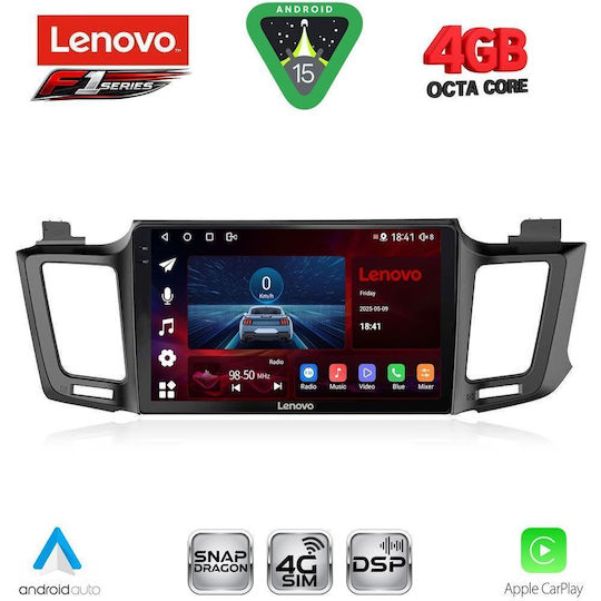 Lenovo Ηχοσύστημα Αυτοκινήτου για Toyota RAV 4 2013-2019 (Bluetooth/USB/WiFi/GPS/Apple-Carplay/Android-Auto) με Οθόνη Αφής 10"