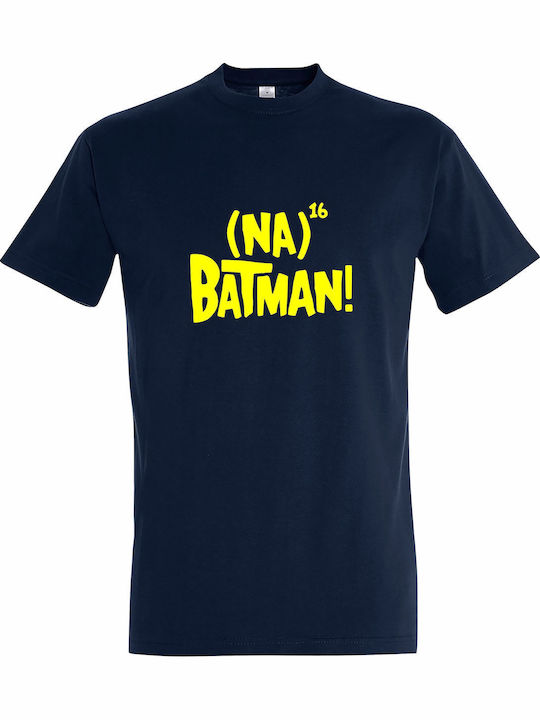 T-shirt Unisex " Na Na Na Na Batman " French Navy
