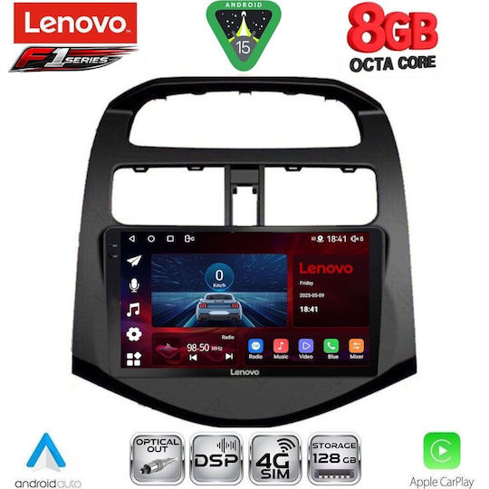 Lenovo Ηχοσύστημα Αυτοκινήτου για Chevrolet Spark 2009-2015 (Bluetooth/USB/WiFi/GPS/Apple-Carplay/Android-Auto) με Οθόνη Αφής 9"