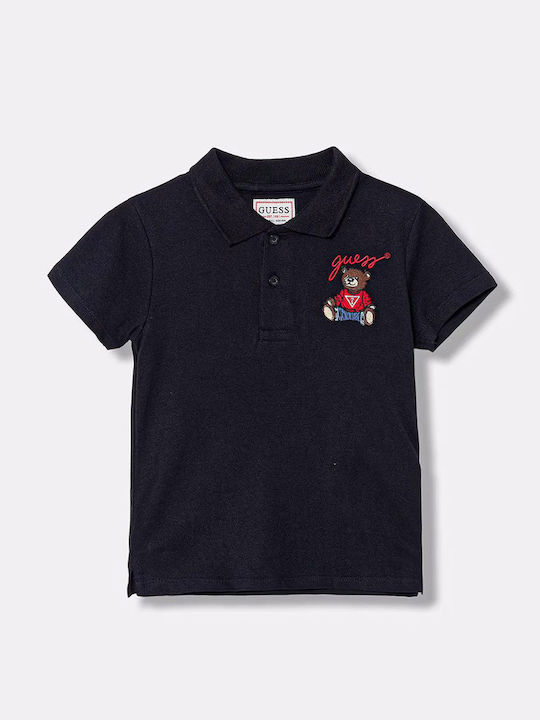 Guess Kids Polo Short-sleeved Dark Blue