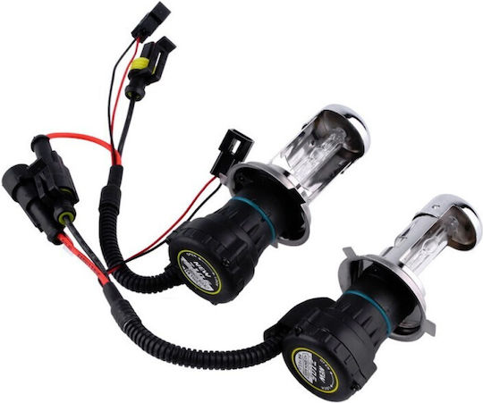 Lămpi Auto H4 Xenon 8000K Alb Rece 12V 35W 2 Buc