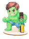 Πασχαλινή Λαμπάδα Hulk Στρογγυλή Plexiglass Διακοσμητικό Ταμπλό