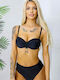 Bikini Set Push Up Black