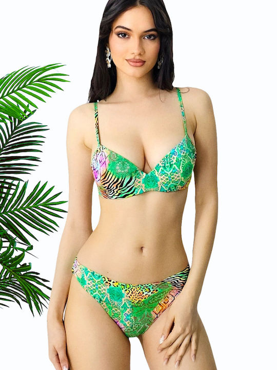 Set Bikini Floral Verde