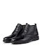 Herrenstiefel Schwarz Leder