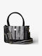 Stoffhandtasche für Damen Black Lines