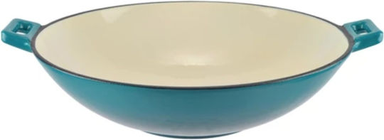 Perfect Home Wok din Fontă cu Acoperire Emailată 37cm