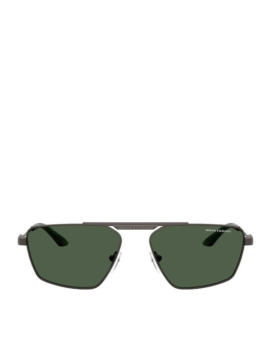 Armani Exchange Унисекс Слънчеви Очила с Сив Метален Рамка и Сиви Стъкла AX2059S 613371