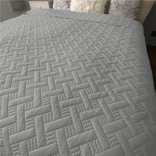 Homelevel Κουβερλί Υπέρδιπλο Gray 220x240cm