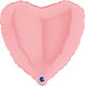 Balloon Heart Foil Pink Matte 45cm