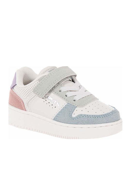 Mini Παιδικά Sneakers με Σκρατς Λευκά