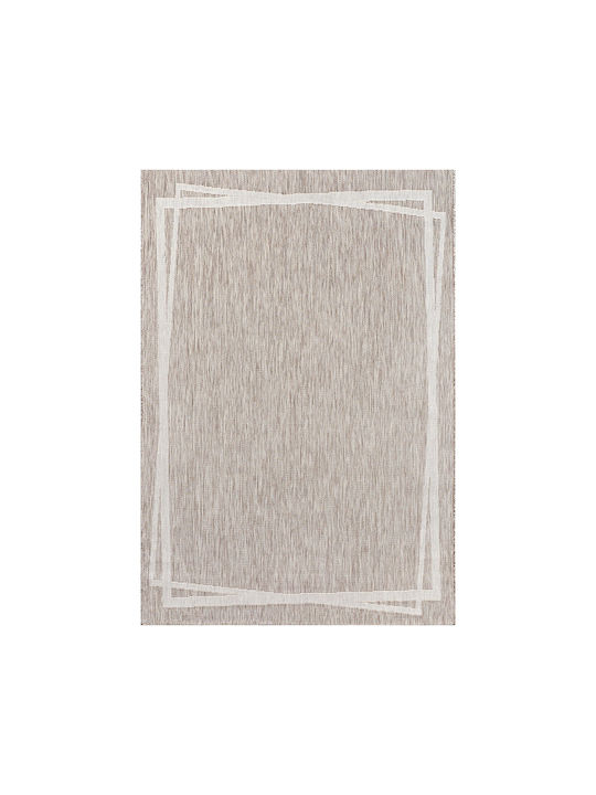 Beauty Home 9776 Covor Rectangular de Vară Din Paie Bej 133x190cm