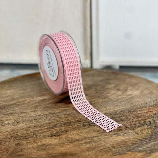 ED Collection Knitted Pink Ribbon 9m T3826/3008