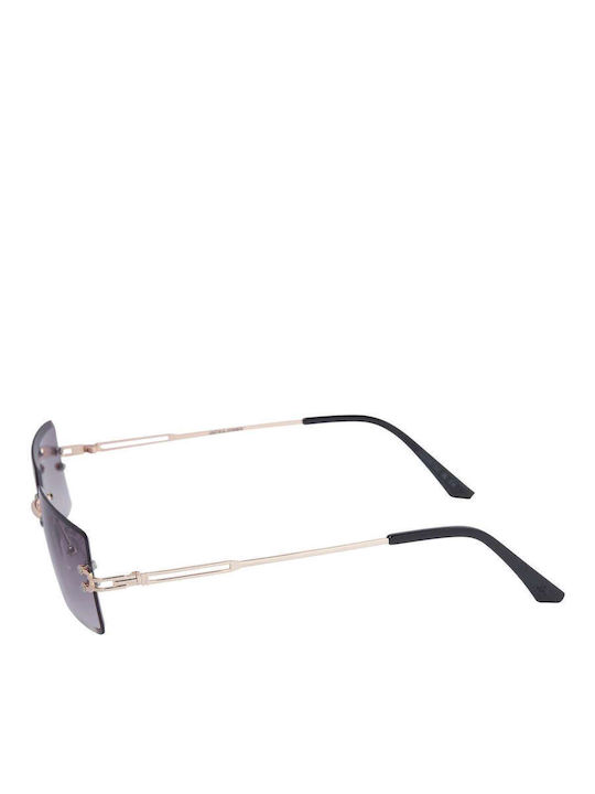 Jack & Jones Jacvenice Unisex Sunglasses with Black Frame and Black Lens