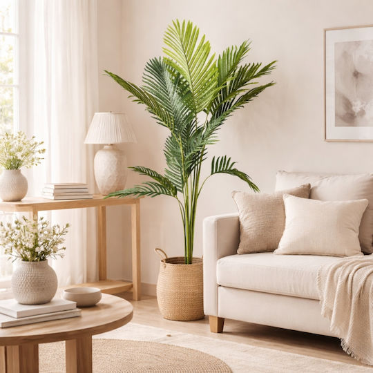Изкуствено Декоративно Растение Палмово Дърво 135см – Тропическо Faux Palm Изкуствено Декоративно Растение Палмово Дърво 135см – Тропическо Faux Palm