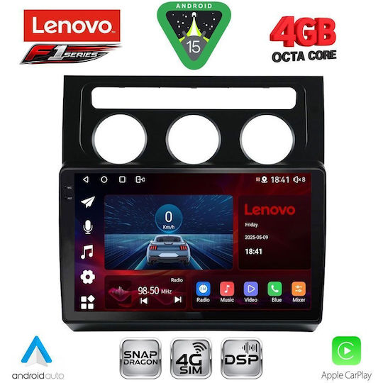Lenovo Car Audio System for Volkswagen Touran 2003-2010 with Clima Bluetooth USB Wi-Fi GPS Apple CarPlay Android Auto with 10 Inch Touch Screen LENOVO SSQ 9767 CPA CL