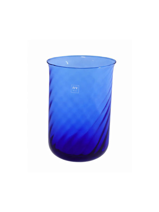 keleman Decorative Vase Glass Blue Y27cm