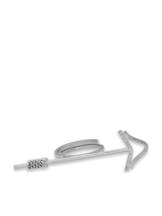 Handgefertigter Pfeil Ring aus 925er Silber Grö...