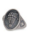 Men's Balloon Ring Handmade Silver 925 Size 57