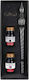 Jacques Herbin Set Calligraphy Transparent Glass Fountain Pen with Black Ink
