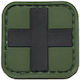 Medic Cross 3x3 Σήμα Pvc Λαδί Μαύρο