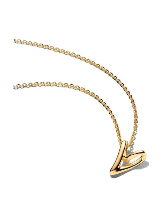 Pandora Necklace In Gold Plated Silver