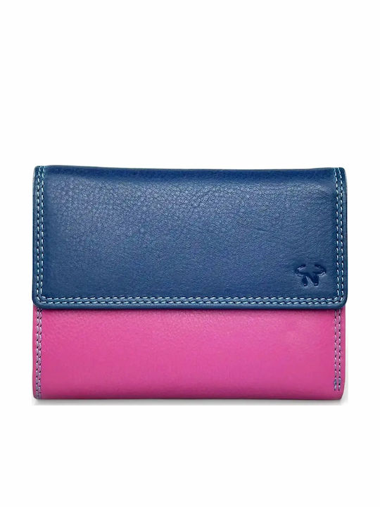 Large Leather Women's Wallet Fuchsia