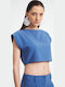 Γυναικείο Crop Top Μπλε