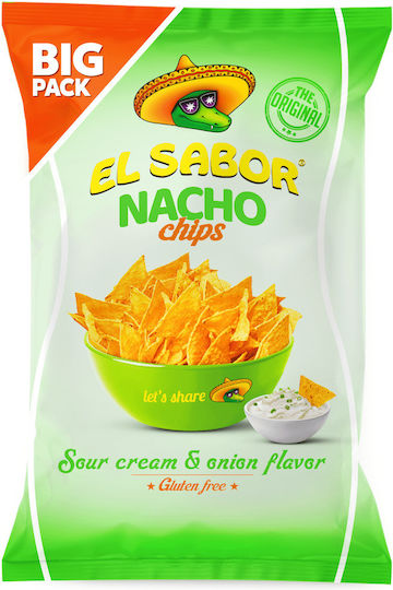 El Sabor Chips With Sour Cream & Onion Flavor 180gr