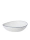 Estia Pebbles Deep Serving Plate Made of White Porcelain with Diameter 20cm